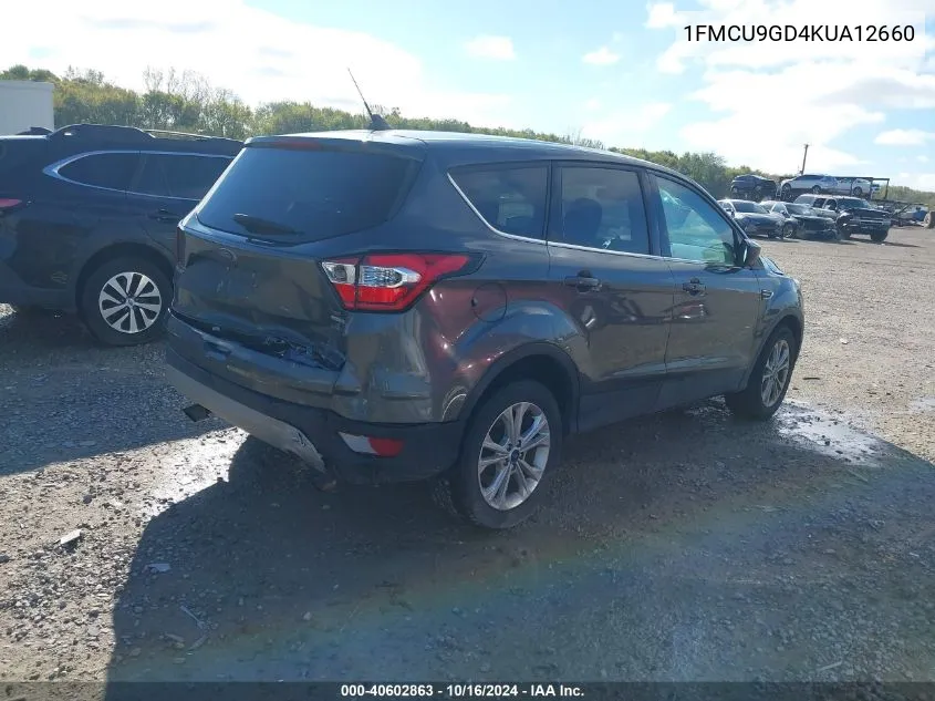 2019 Ford Escape Se VIN: 1FMCU9GD4KUA12660 Lot: 40602863