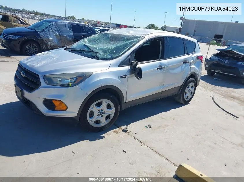 2019 Ford Escape S VIN: 1FMCU0F79KUA54023 Lot: 40618067