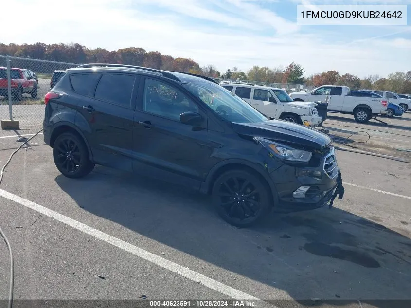 2019 Ford Escape Se VIN: 1FMCU0GD9KUB24642 Lot: 40623591