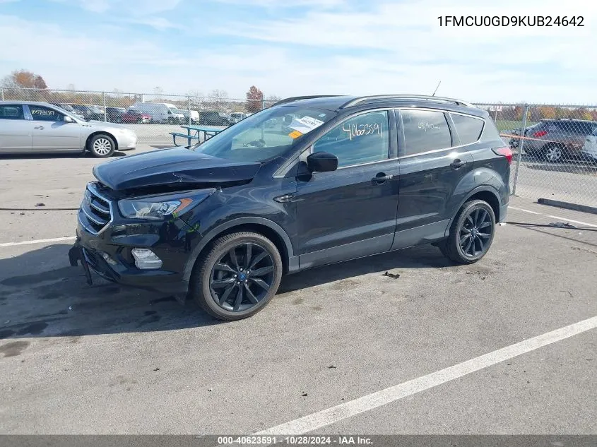 2019 Ford Escape Se VIN: 1FMCU0GD9KUB24642 Lot: 40623591