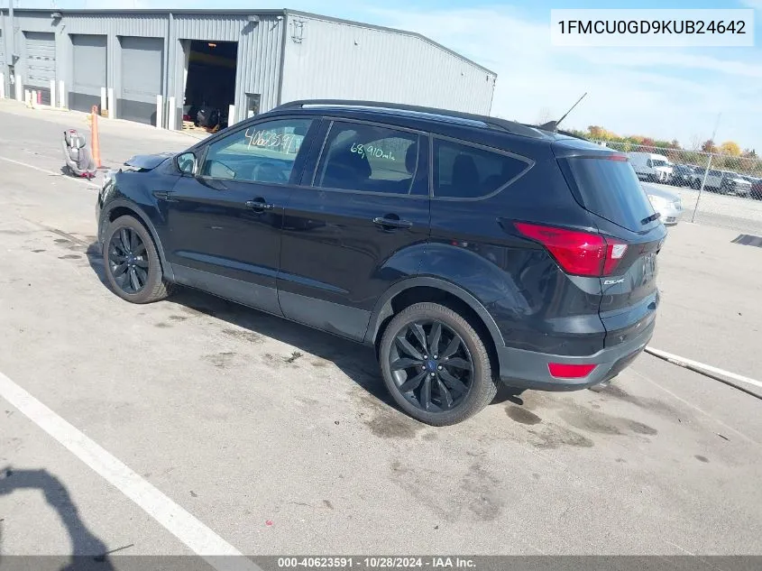 2019 Ford Escape Se VIN: 1FMCU0GD9KUB24642 Lot: 40623591