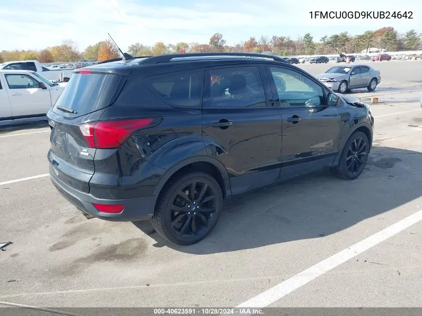 2019 Ford Escape Se VIN: 1FMCU0GD9KUB24642 Lot: 40623591