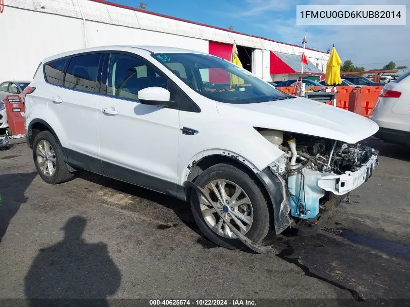 2019 Ford Escape Se VIN: 1FMCU0GD6KUB82014 Lot: 40625574