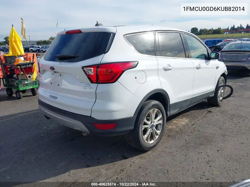 2019 Ford Escape Se VIN: 1FMCU0GD6KUB82014 Lot: 40625574