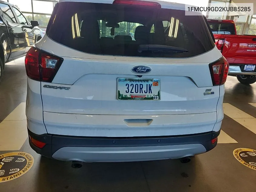 2019 Ford Escape Se VIN: 1FMCU9GD2KUB85285 Lot: 40645827