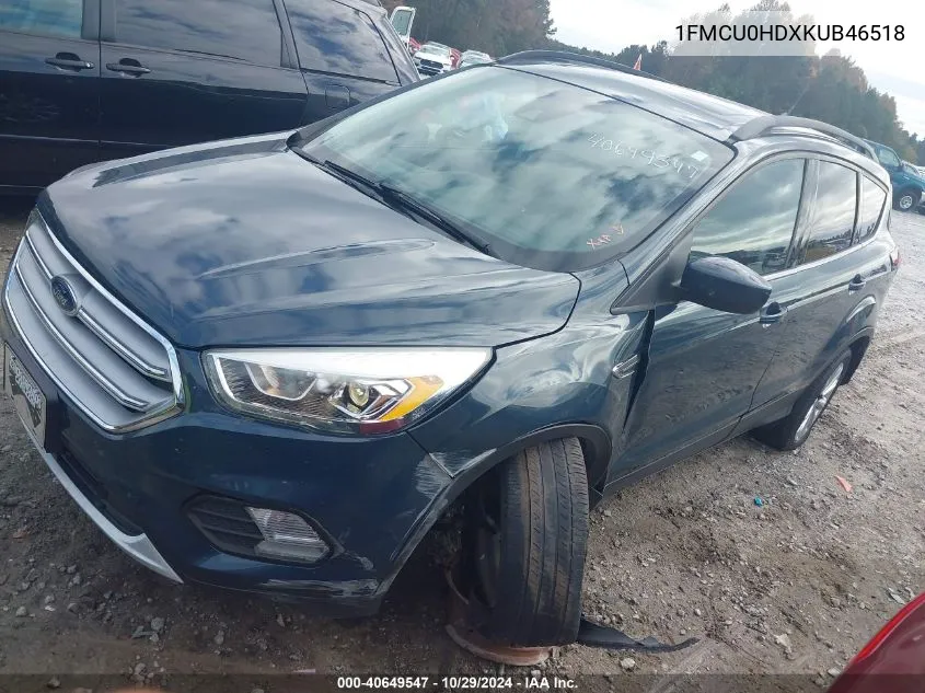 2019 Ford Escape Sel VIN: 1FMCU0HDXKUB46518 Lot: 40649547