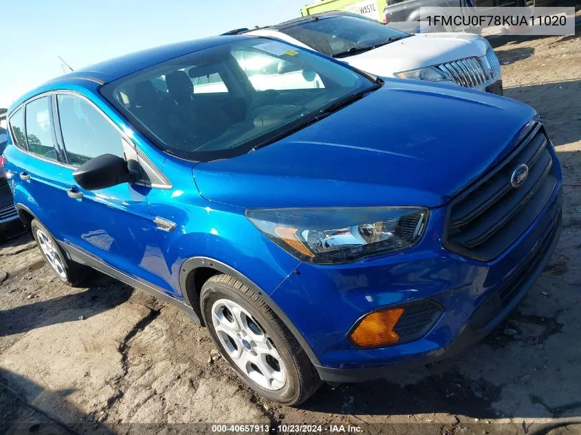 2019 Ford Escape S VIN: 1FMCU0F78KUA11020 Lot: 40657913