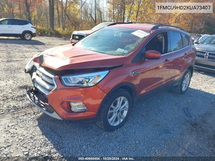 2019 Ford Escape Sel VIN: 1FMCU9HD2KUA73407 Lot: 40668454