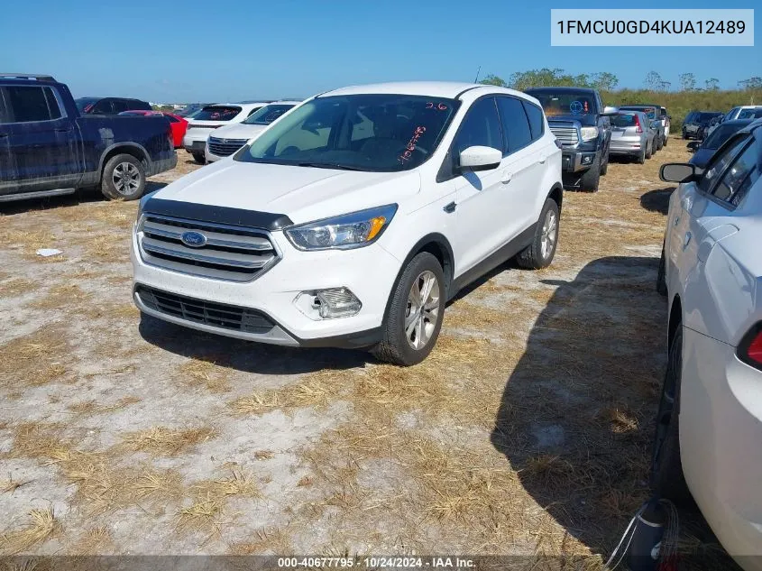 2019 Ford Escape Se VIN: 1FMCU0GD4KUA12489 Lot: 40677795