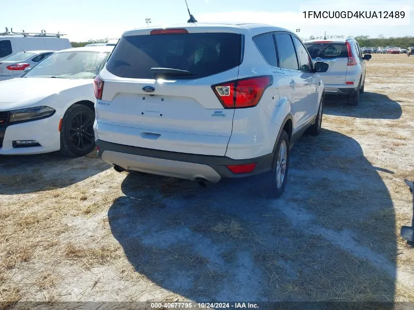 2019 Ford Escape Se VIN: 1FMCU0GD4KUA12489 Lot: 40677795