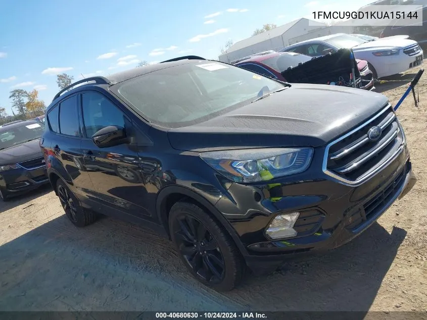 2019 Ford Escape Se VIN: 1FMCU9GD1KUA15144 Lot: 40680630