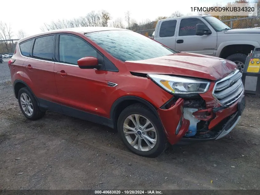 2019 Ford Escape Se VIN: 1FMCU9GD9KUB34320 Lot: 40683020