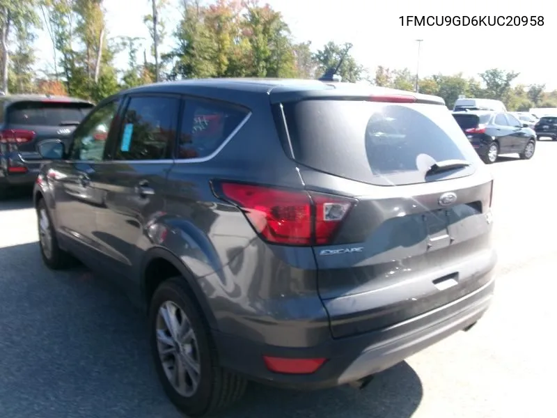 2019 Ford Escape Se VIN: 1FMCU9GD6KUC20958 Lot: 40697152