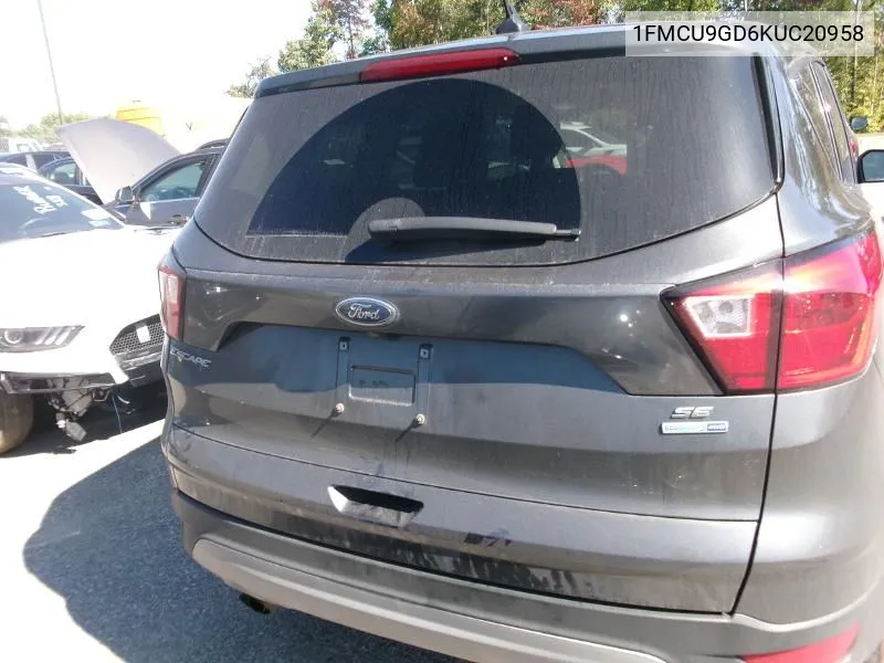 2019 Ford Escape Se VIN: 1FMCU9GD6KUC20958 Lot: 40697152