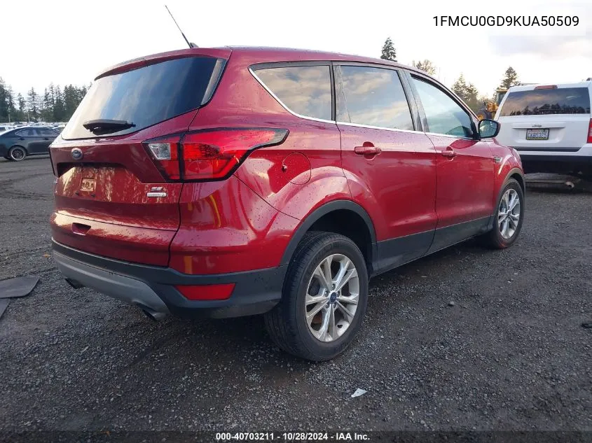 2019 Ford Escape Se VIN: 1FMCU0GD9KUA50509 Lot: 40703211