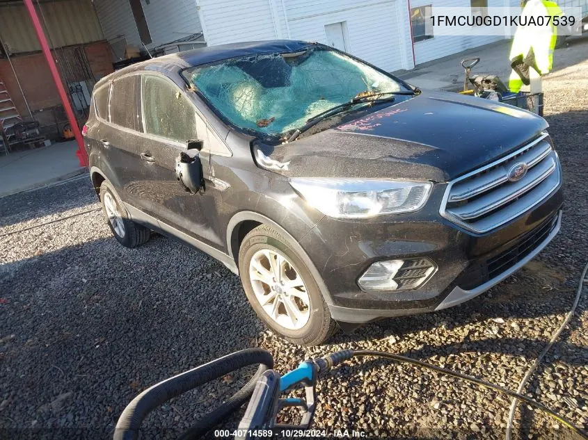 2019 Ford Escape Se VIN: 1FMCU0GD1KUA07539 Lot: 40714589