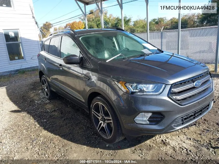 2019 Ford Escape Sel VIN: 1FMCU9HD0KUA49428 Lot: 40717011