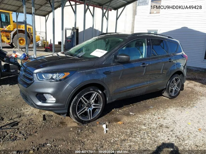 2019 Ford Escape Sel VIN: 1FMCU9HD0KUA49428 Lot: 40717011