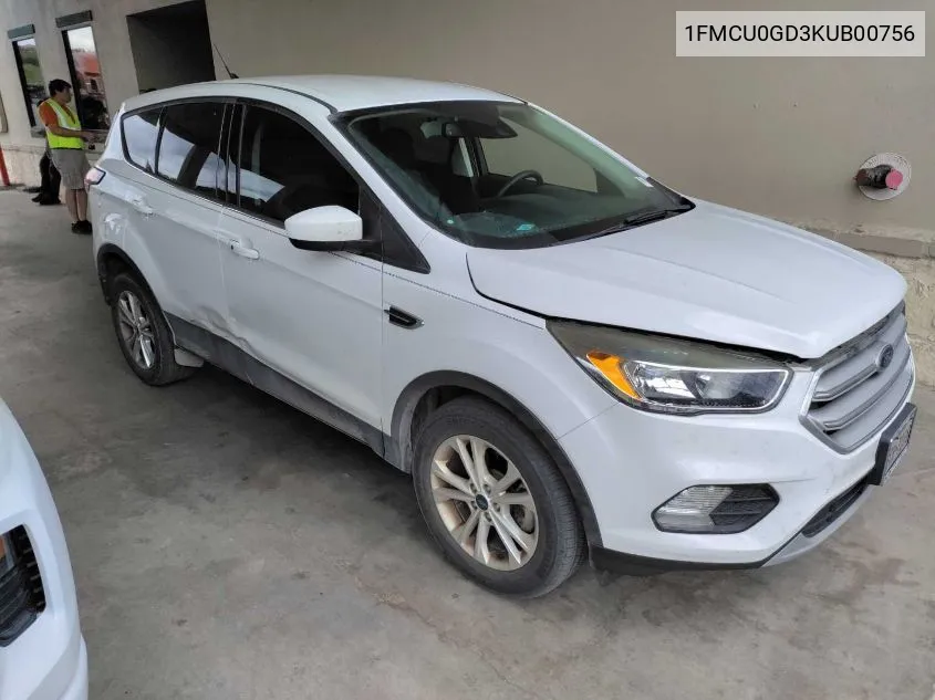 2019 Ford Escape Se VIN: 1FMCU0GD3KUB00756 Lot: 40750049