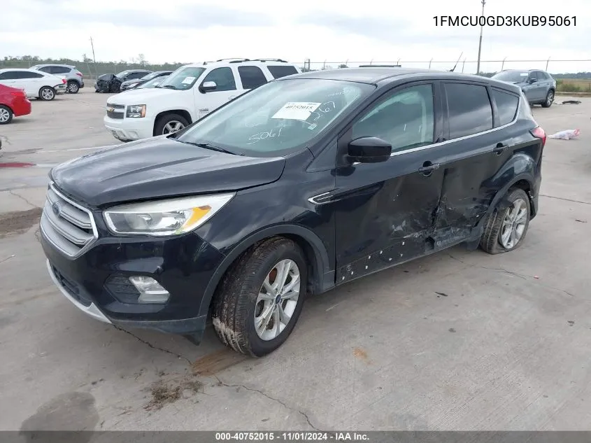 1FMCU0GD3KUB95061 2019 Ford Escape Se