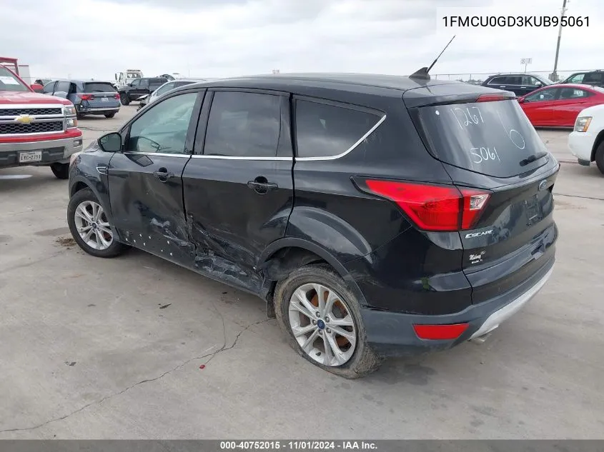 1FMCU0GD3KUB95061 2019 Ford Escape Se