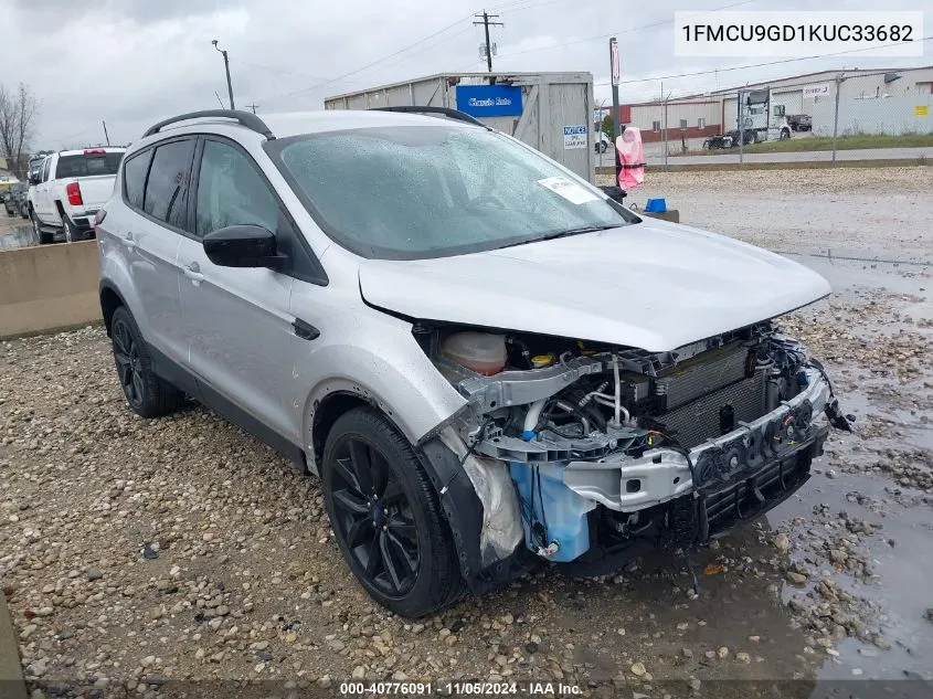 2019 Ford Escape Se VIN: 1FMCU9GD1KUC33682 Lot: 40776091