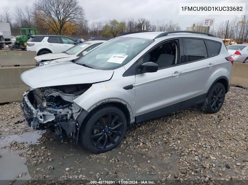 2019 Ford Escape Se VIN: 1FMCU9GD1KUC33682 Lot: 40776091