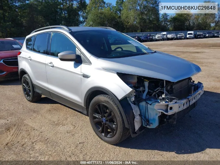 2019 Ford Escape Sel VIN: 1FMCU0HD8KUC29848 Lot: 40777373