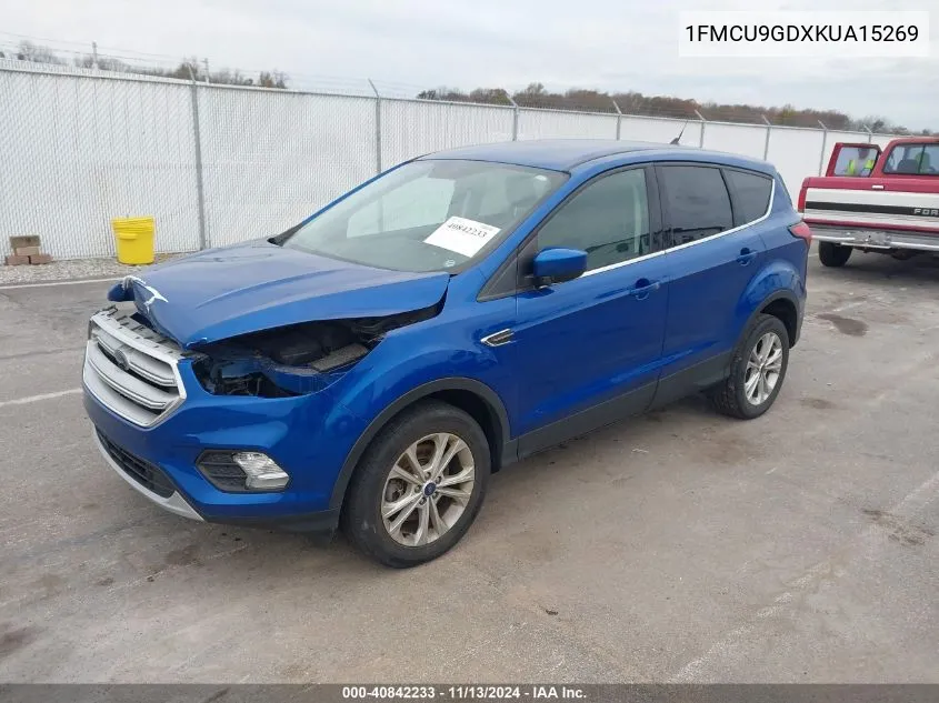 2019 Ford Escape Se VIN: 1FMCU9GDXKUA15269 Lot: 40842233