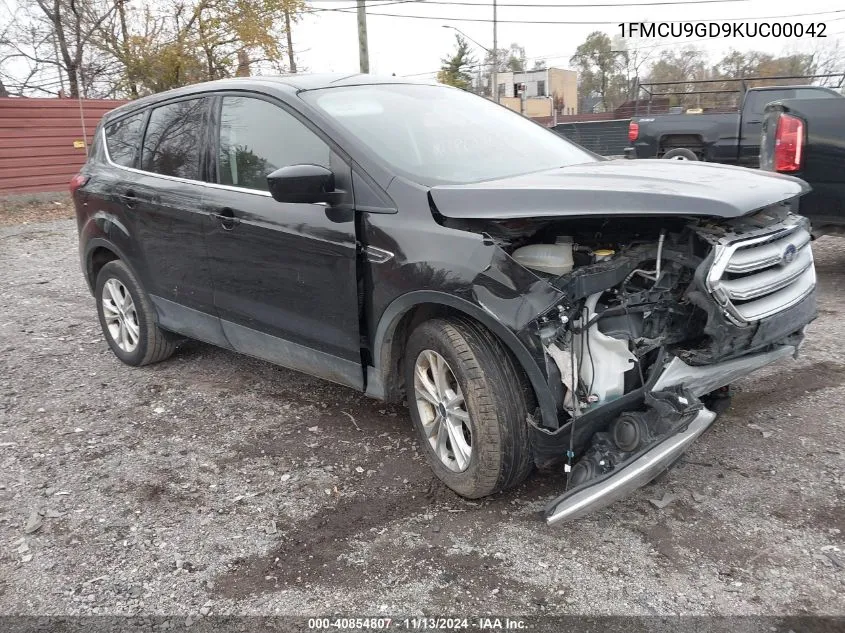 2019 Ford Escape Se VIN: 1FMCU9GD9KUC00042 Lot: 40854807