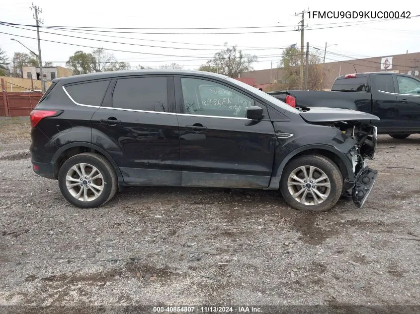 2019 Ford Escape Se VIN: 1FMCU9GD9KUC00042 Lot: 40854807