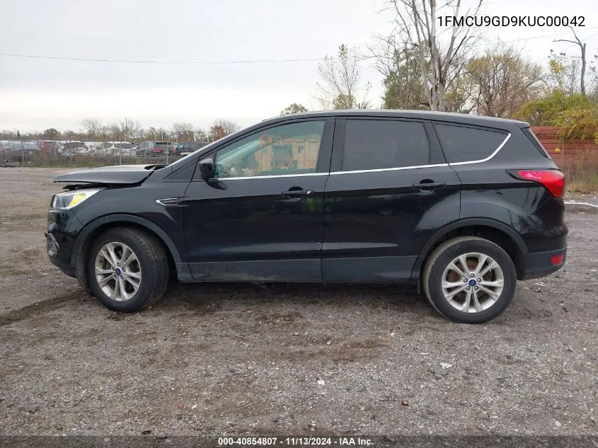 2019 Ford Escape Se VIN: 1FMCU9GD9KUC00042 Lot: 40854807