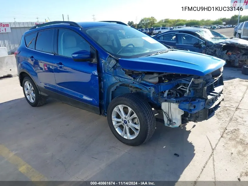 2019 Ford Escape Sel VIN: 1FMCU9HD1KUC33146 Lot: 40861674