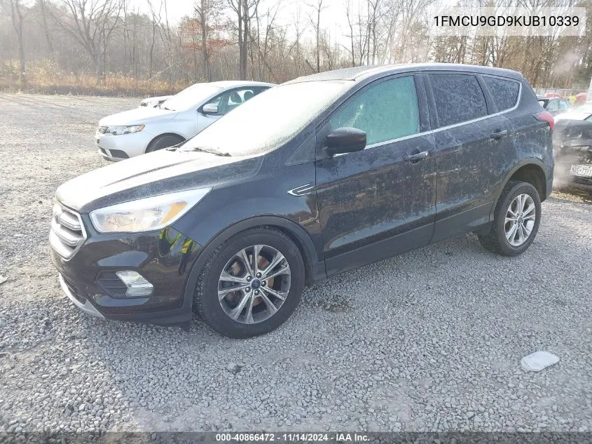 2019 Ford Escape Se VIN: 1FMCU9GD9KUB10339 Lot: 40866472