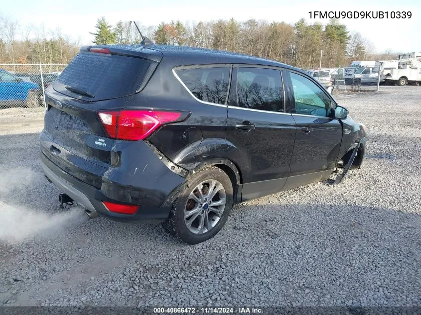 2019 Ford Escape Se VIN: 1FMCU9GD9KUB10339 Lot: 40866472