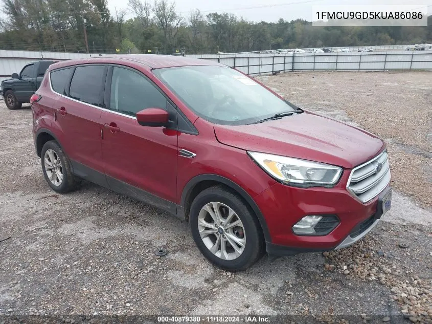 2019 Ford Escape Se VIN: 1FMCU9GD5KUA86086 Lot: 40879380