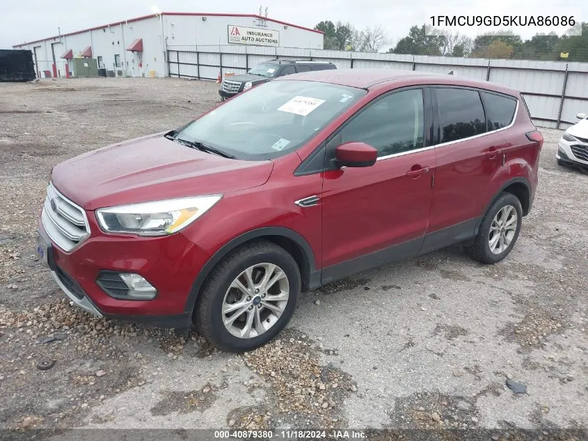 2019 Ford Escape Se VIN: 1FMCU9GD5KUA86086 Lot: 40879380