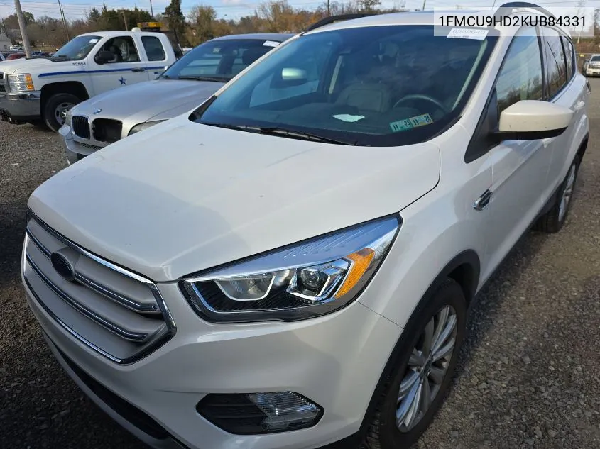 2019 Ford Escape Sel VIN: 1FMCU9HD2KUB84331 Lot: 40896190