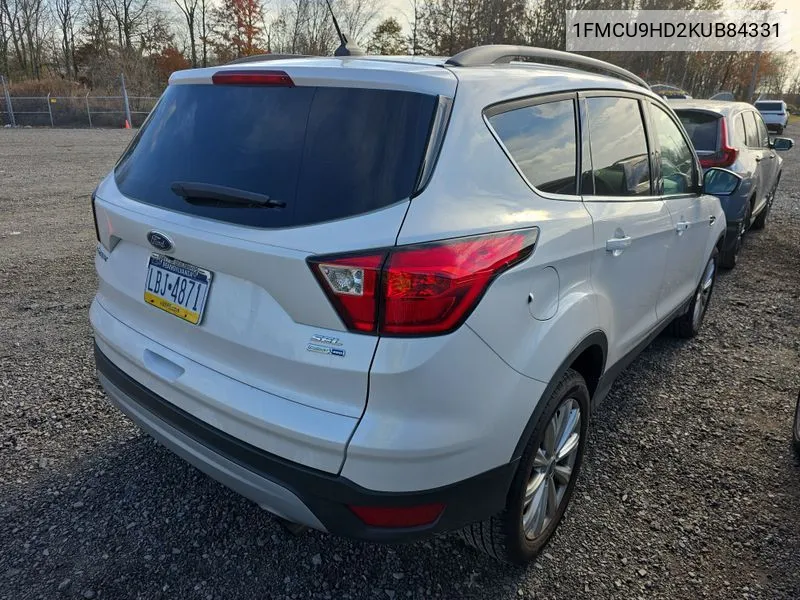 2019 Ford Escape Sel VIN: 1FMCU9HD2KUB84331 Lot: 40896190