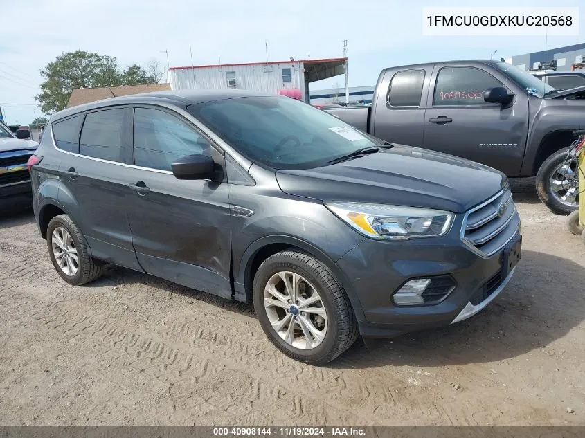 2019 Ford Escape Se VIN: 1FMCU0GDXKUC20568 Lot: 40908144