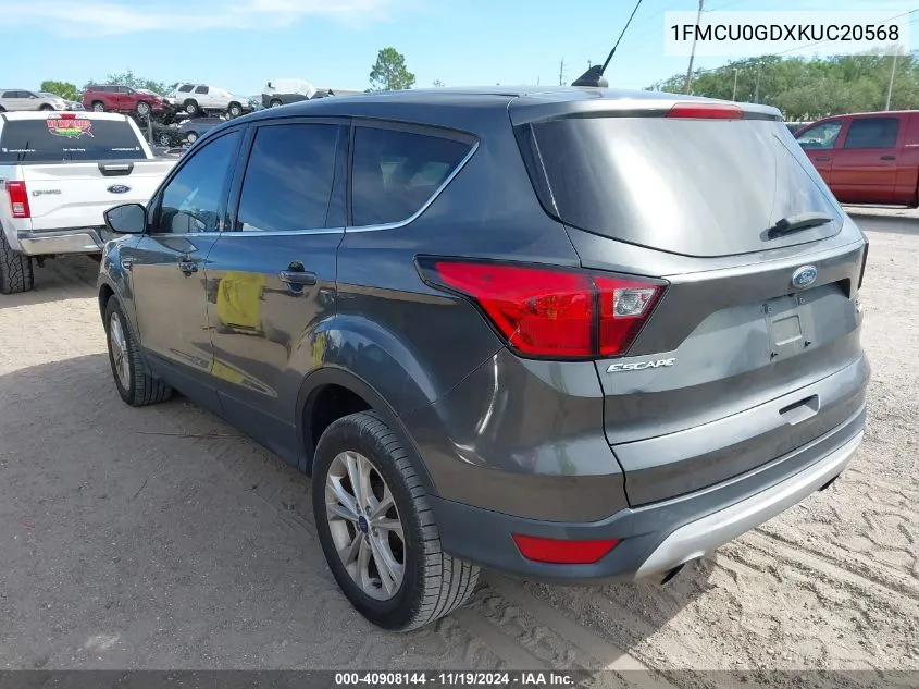 2019 Ford Escape Se VIN: 1FMCU0GDXKUC20568 Lot: 40908144