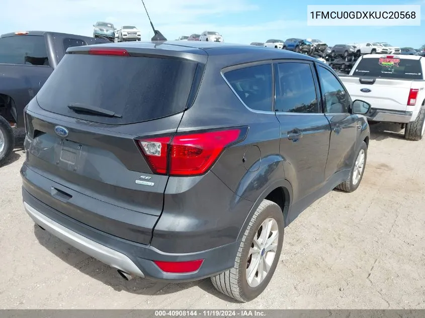 2019 Ford Escape Se VIN: 1FMCU0GDXKUC20568 Lot: 40908144