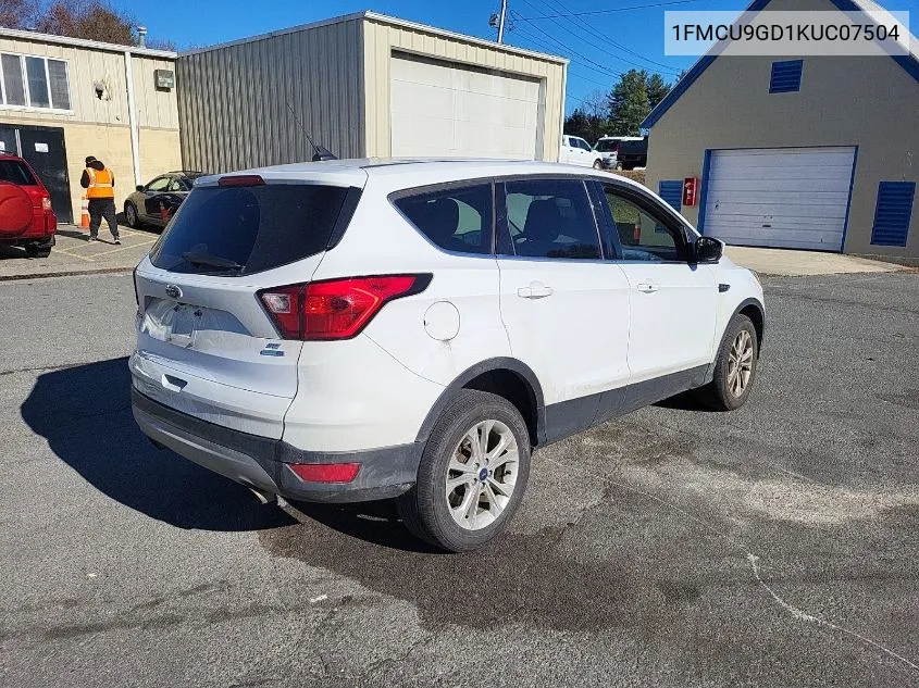 2019 Ford Escape Se VIN: 1FMCU9GD1KUC07504 Lot: 40932312