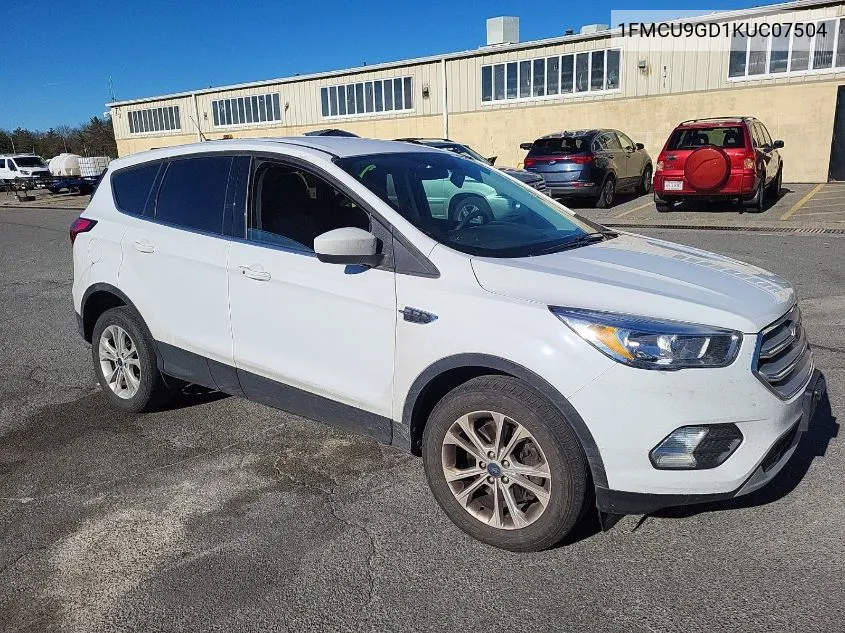 2019 Ford Escape Se VIN: 1FMCU9GD1KUC07504 Lot: 40932312