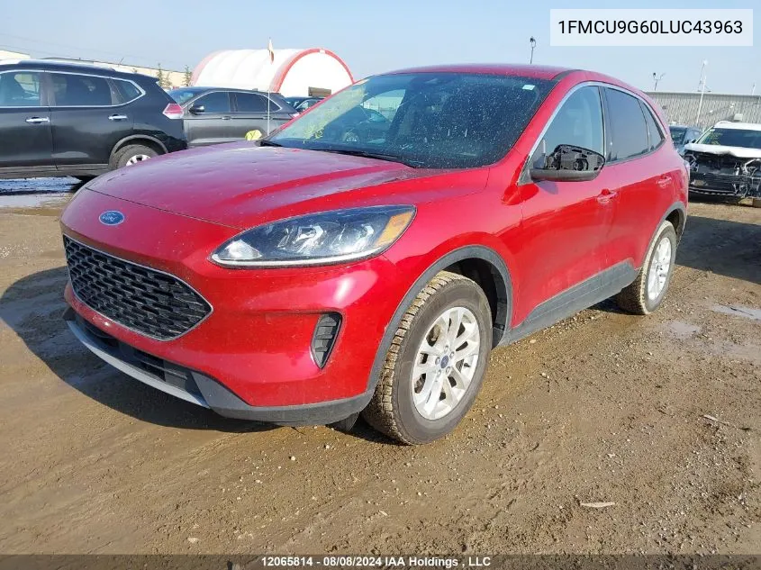 2020 Ford Escape Se VIN: 1FMCU9G60LUC43963 Lot: 12065814