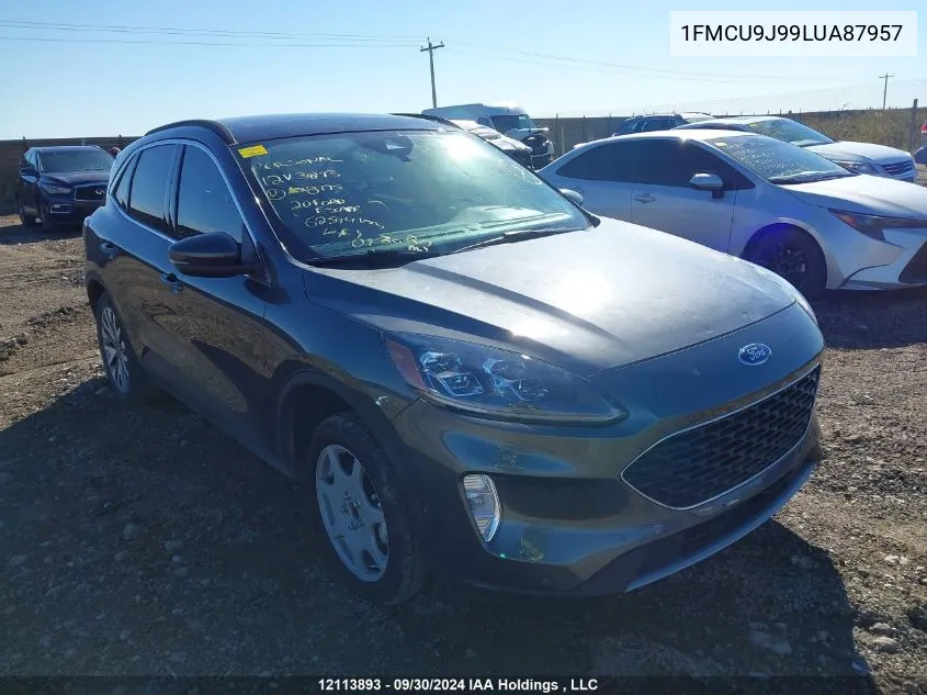 2020 Ford Escape Titanium VIN: 1FMCU9J99LUA87957 Lot: 12113893