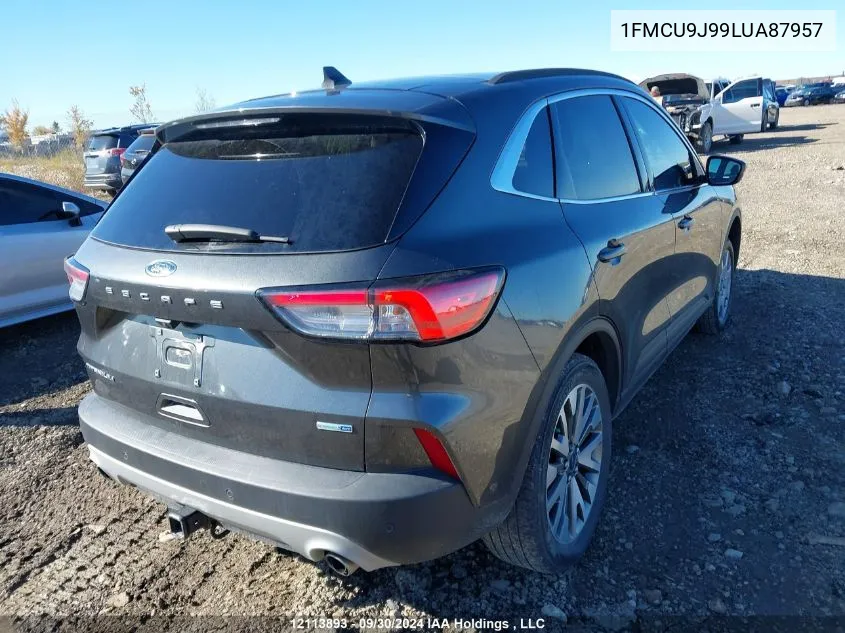 2020 Ford Escape Titanium VIN: 1FMCU9J99LUA87957 Lot: 12113893