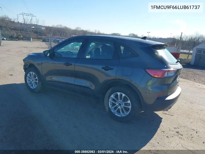 2020 Ford Escape S VIN: 1FMCU9F66LUB61737 Lot: 38882063