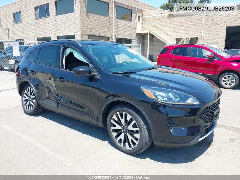 2020 Ford Escape Se Sport VIN: 1FMCU0BZ9LUB26203 Lot: 39832093