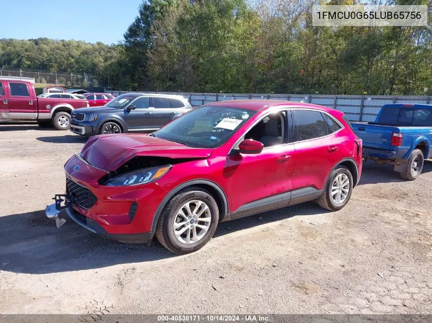 2020 Ford Escape Se VIN: 1FMCU0G65LUB65756 Lot: 40538171